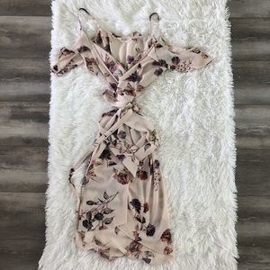 Floral summer wrap dress Medium